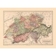 thumbnail image 2 of Black 18x14 White Modern Wood Framed Museum Art Print Titled - Switzerland - Black 1867, 2 of 4