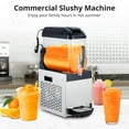 thumbnail image 2 of Commercial Slushy Machine,500W 12L Single Tank Frozen Drink Margarita Machine Smoothie for Snow Melts,Cocktails,Homes,Coffee Shop,Restaurants Black, 2 of 8