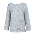 thumbnail image 4 of kaondbfi Sweaters for Graceful Women Long Sleeve Crewneck Print Casual Tops Winter Warm Knitted Pullover Sweater Womens Pullover Tops, 4 of 9