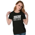 thumbnail image 3 of Goal Digger Overachiever Funny Womens Slim Fit Graphic Tee Brisco Brands X, 3 of 5