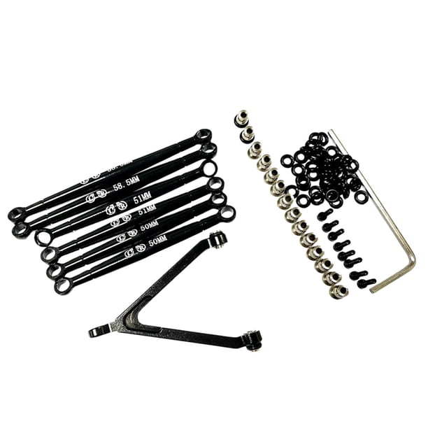 Kit de enlace de barra de tracción para piezas de oruga Axial SCX24 AXI00001 50/51/58 mm negro
