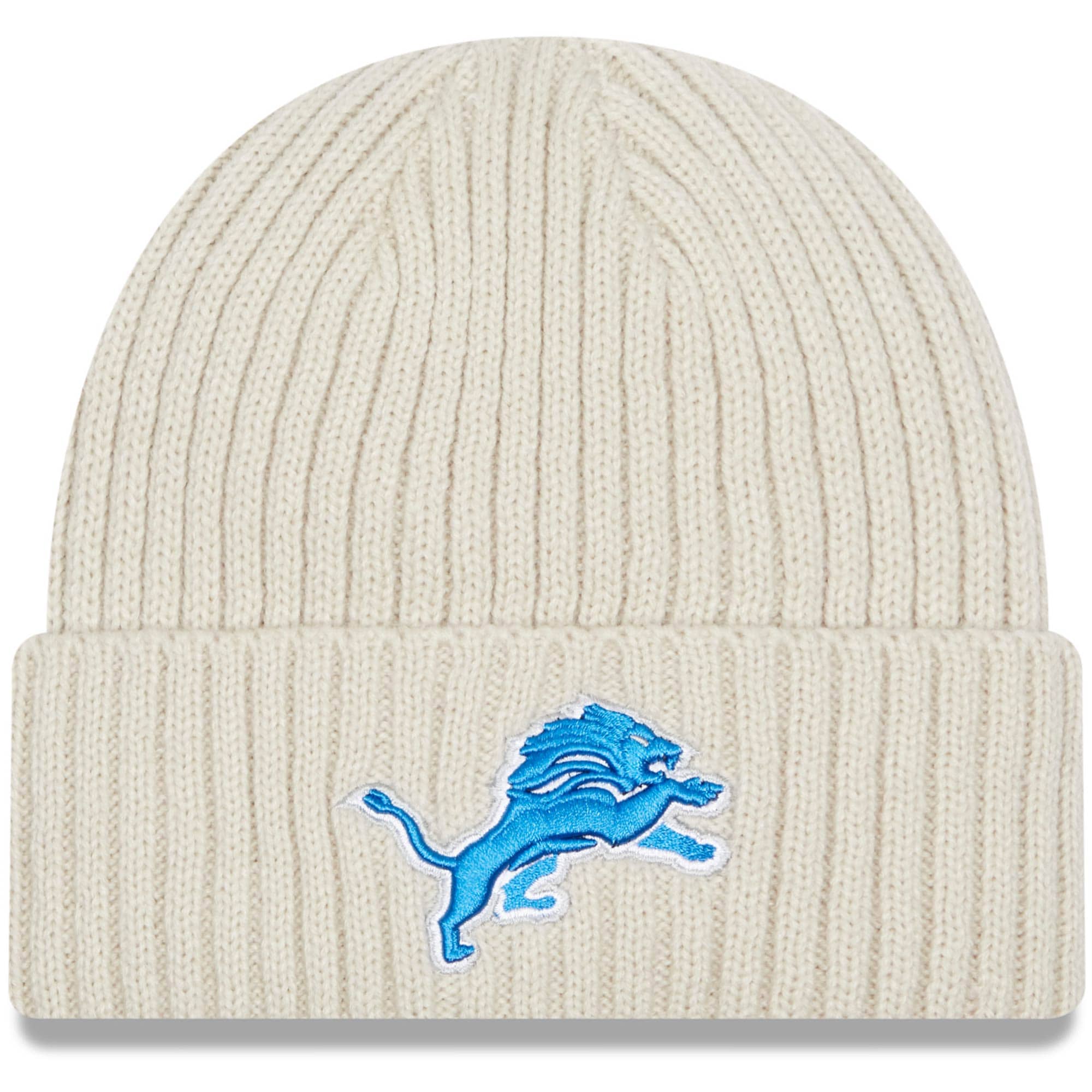 Men's New Era Cream Detroit Lions Core 