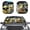 Cartoon Turtles Car Pattern, variant on XYZCANDO Car Front Windshield Sunshades with Patriotic Eagle Art, 2 Piece Foldable UV Reflective Sunshade for SUV, Keeps Vehicle Cool