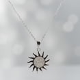 thumbnail image 5 of Collar De Sol Con Centros De Zirconia Para Mujer Plata 925 Plateado, 5 of 5