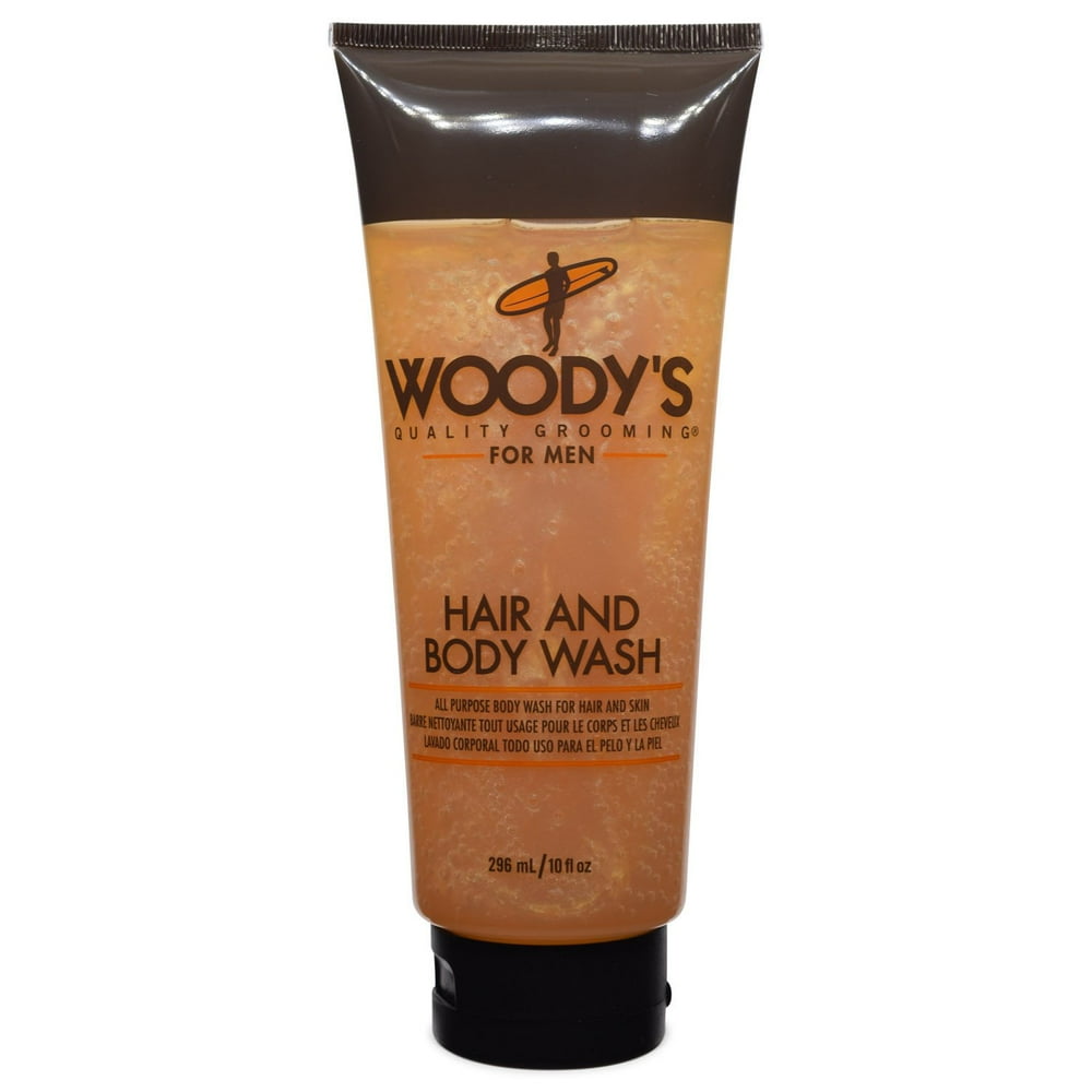 Woody's For Men Hair and Body Wash 10 fl Oz