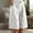 White, variant on Sakmal Bermuda Cotton Linen Shorts Women High Waisted Wide Leg Knee Length Beach Vacation Green Solid Ladies Shorts L