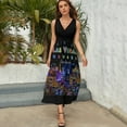 thumbnail image 3 of Las Vegas Sleeveless Dress Dresses Women Summer Evening Dresses Ladies Bohemia Long Dresses, 3 of 9