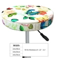 thumbnail image 4 of Kll Floral Vintage Round Bar Chair Cushion Cover 13 Inch,Bar Stool Protector With Elastic, Soft Washable, 4 of 7