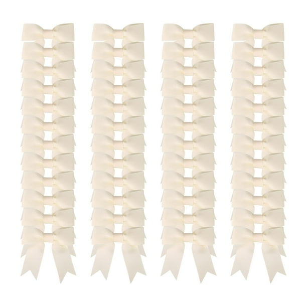 Lazos Artesanales Meseey 50 Piezas Cinta de Grosgrain Blanca de 7.5 cm