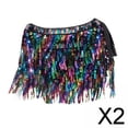 thumbnail image 1 of Falda de baile con lentejuelas,Falda con borlas y cinturón para danza del vientre,Vestido con falda de lentejuelas para mujer,trajes de disfraces,Falda de danza del vientre en capas, 1 of 8
