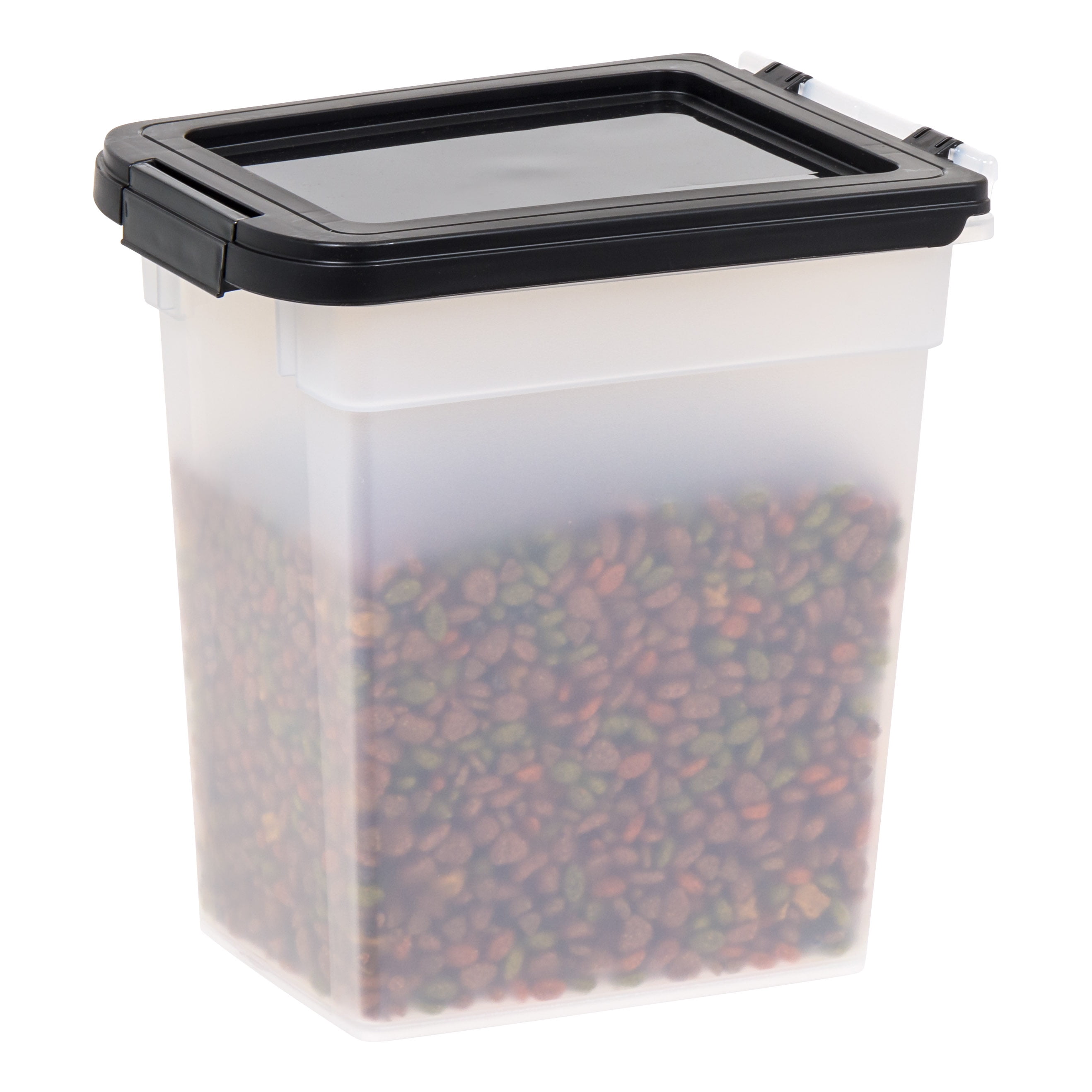 IRIS Large 13.75-Gallons (55-Quart) Dark Gray Rolling Tote with Latching Lid  in the Plastic Storage Containers department at