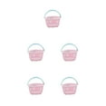 thumbnail image 3 of Decodeary Portable Storage Basket With Large Capacity For Convenient Sundry Storage There Are Various Styles To Choose From light pink circular 5Set, 3 of 6