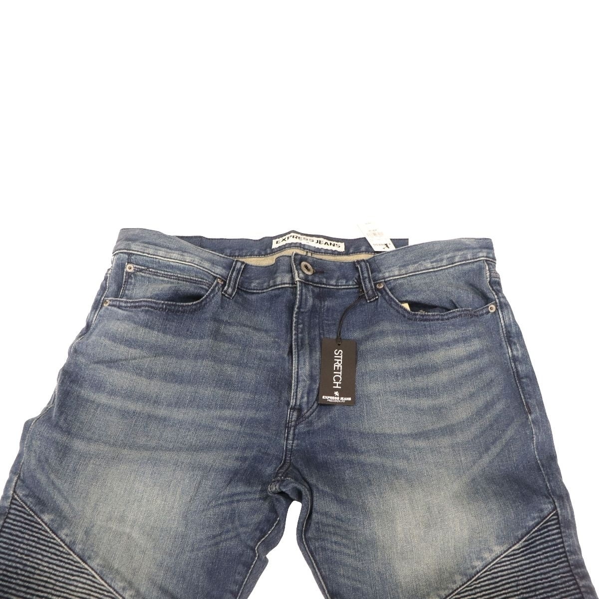 Express Jeans Mens Rocco Slim Skinny / Stretch (W36 x L32) - Demin Blue - Walmart.com