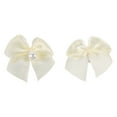 thumbnail image 6 of Offray accessories, cream 5/8 inch value pack 2 loop bow with pearl accessor yard for wedding, hair clips, and scrapbooking, 40 count, 1 package, 6 of 11