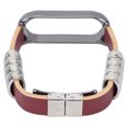 thumbnail image 1 of Correa de mueca de cuero retro correa de cuero de reloj amigable con la piel Reemplazo de correas de cuero Generoso Sensación cómoda para Mi Band 5/6 NFC Amonsee  No, 1 of 1