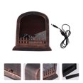 thumbnail image 2 of 1pc Simulation Fireplace Flame Lamp Home Desktop Light Adornment (Coffee), 2 of 5