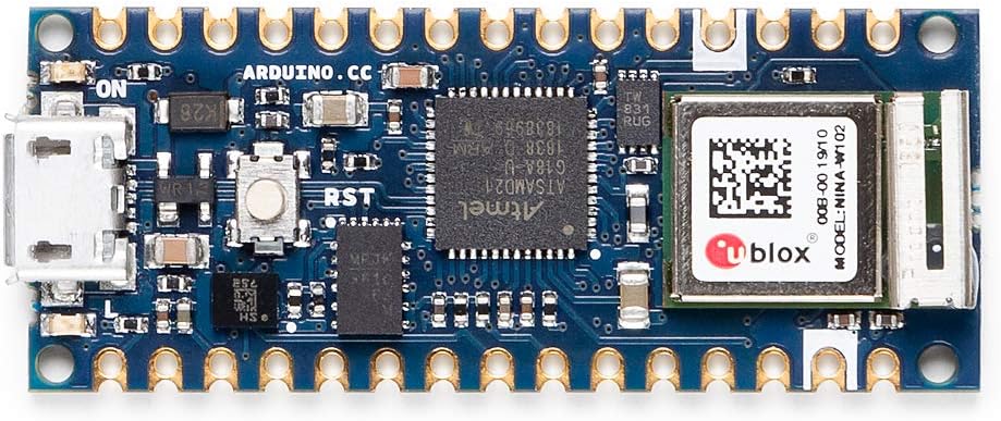 Arduino ABX00027 Nano 33 IoT without Headers WiFi & Bluetooth,14 Digital I/O Pins, 6 Analog Inputs development board