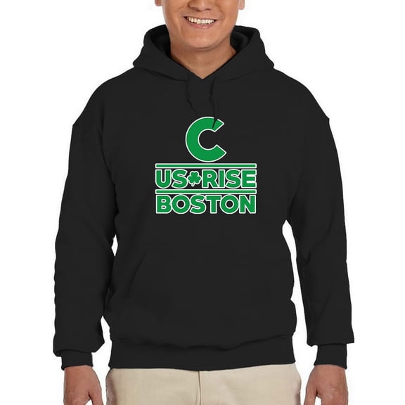 C Us Rise Boston Men Hoodie, Male 3X-Large