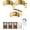 Gold, variant on KEAWIS Picture Lights for Wall, 2000mAh Rechargeable Battery Magnetic Poster Lights with 3 Color Temps & 12 RGB, Remote Dimmable Timer Painting Light, Wall Decor Light for Art Display, Frame (3 Pack)