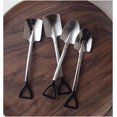 thumbnail image 2 of Table Spoons Creative Shovel Stainless Steel Retro Spoon Dessert Spoon Watermelon Spoon Engineer Shovel Spoon Soup Spoons (Color : Flat head, Size : Mirror surface), 2 of 5