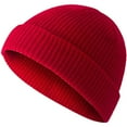 thumbnail image 2 of Resicozy Winter Beanies for Men Women Solid Color Fashion 2025 Soft Warm Knit Hat Thermal Thick Caps Unisex Red 7.5 In, 2 of 3