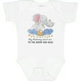 thumbnail image 3 of Inktastic My Mommy Loves Me to the Moon and Back Elephant Family Boys or Girls Baby Bodysuit, 3 of 5