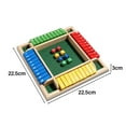 thumbnail image 3 of 【Curated Selection】Shut The Box Dice Game 1 4 Players 10 Numbers Wooden Dice Game Traditional Bar Table Mat Game Enhances Math And Decision Making Skills For K Ids And Adults, Beige, By Shiogb, 3 of 5