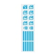 thumbnail image 1 of Multicolour Luminous Night Glowing Button Car Stickers Window Sticker Decor, 1 of 8