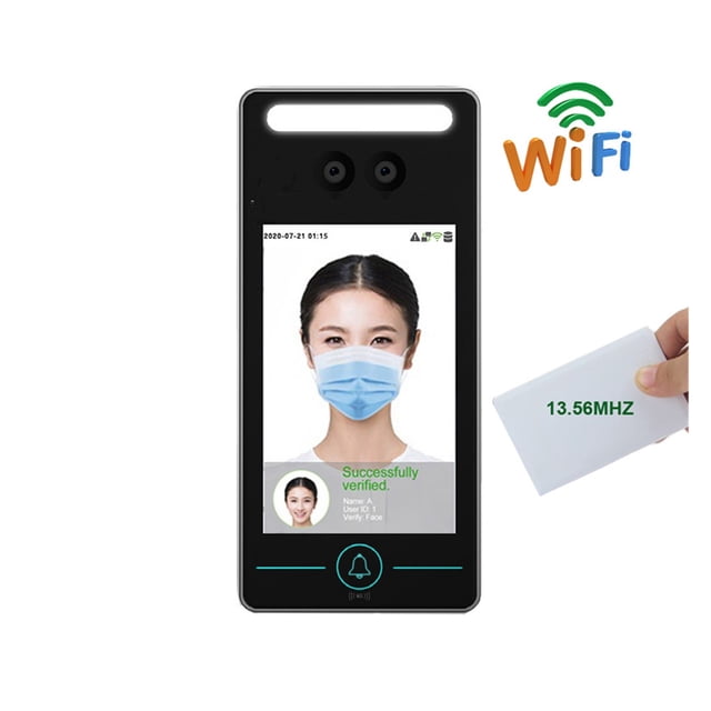 SpeedfaceV4L TCP/IP Reconnaissance Faciale Dynamique Paume Carte RFID Système de Contrôle d'Accès Porte Machine de Présence, Calculs Précis