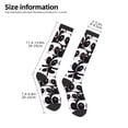thumbnail image 2 of Honeii Panda Print Long Socks,Novelty Design Socks Gift for Men and Women,Crew Socks,Calf Socks, 2 of 6