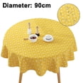 thumbnail image 1 of Nappe Ronde Imperméable, Nappe Anti-Huile Anti-Déversement, Nappe Essuyable pour Tables à Manger, Cuisine et Fêtes, Ronde, 1 of 9