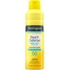 Neutrogena Beach Defense Water Sun Protection Sunscreen Body Spray SPF 50, Water-Resistant & Oil-Free, Lightweight, Sun Protection 6.5 oz (Pack of 3)