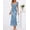Blue, variant on Merokeety Womens Summer Dresses Square Neck Mesh floral Graduation Maxi Dress Apricot l