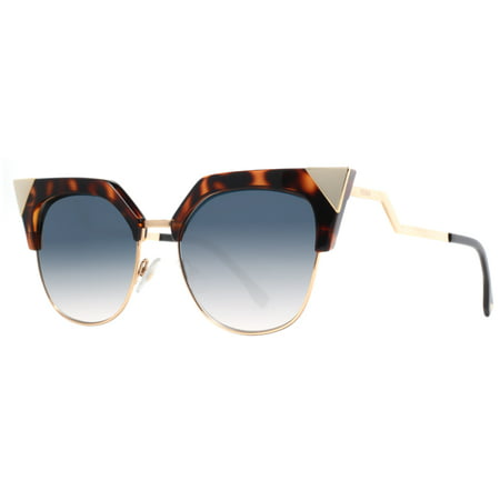 Fendi FF 0149 Iridia TLW G5 Havana Gold/Blue Gradient Cat Eye Women's Sunglasses