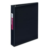 Avery Mini Size Durable Non-View Binder with Round Rings, 3 Rings, 1" Capacity, 8.5" x 5.5", Black