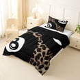 thumbnail image 2 of jejeloiu Billiard Game Twin Comforter Sets,Black White Brown Bedding Set For Adults Reversible 2 Pieces, 2 of 7