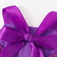 thumbnail image 5 of CUZIBR Easter Girls Tutu Dresses Sparkly Outfits Sleeveless Spaghetti Strap Cartoon Bunny Egg Pattern High Waist Tiered Tulle Dress Headband Stage Performance Party Clothes Sets,Purple,10-12 Years, 5 of 8