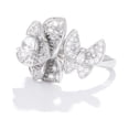 thumbnail image 5 of Lujo ligero retro exquisito otra flor de la orilla anillo de rosa flor femenina con incrustaciones de piedras preciosas de imitación anillo de diamante regalo, cierre ajustable JM, 5 of 5