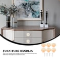 thumbnail image 2 of FOMIYES 6Sets Round White Rattan Knobs for Dresser Drawers Bohemian Wooden Pulls, 2 of 8