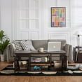 thumbnail image 3 of Furniture of America Miller Modern Storage Coffee Table, Walnut, 3 of 4