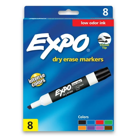 UPC: 0071641800786 | Expo Low Odor Dry Erase Markers  Chisel Tip  Assorted Colors  8 Pack