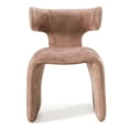 thumbnail image 2 of Modrest Bergman - Modern Light Brown Velvet Dining Chair, 2 of 6