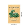 thumbnail image 2 of Japceit 2026 Easter Bunny Pocket Card, Small Greeting Card with Rabbit Design for Gift and Note, Festive Pocket Sized Card for Holiday, Celebration, Party Favor, and Spring, 2 of 6