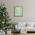 thumbnail image 3 of Stupell Industries Green Say It Ain't Snow Holiday Painting Gold Floater Framed Canvas Art Print Wall Art, 25 x 31, 3 of 10
