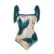 thumbnail image 5 of Trajes de baño de una pieza para mujer, moda para mujer, estampado retro, bikini ajustado, traje de baño de una pieza para mujer, traje de baño de gasa con sobrefalda, traje de baño para mujer, 5 of 7