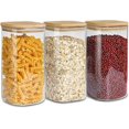 thumbnail image 1 of 1.2L Glass Set of 4, Airtight Storage Jars with Lids, 1 of 5
