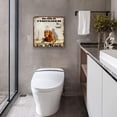 thumbnail image 4 of Golden Retriever Dog Bathroom Tin Sign Roll Paper No Job is Finished Poster Toilet Garden Bar Farm Garage Club Bedroom Home Gift Wall Decoration 12x12 Inches, 4 of 7