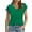 Green, variant on ShomPort Women's Tops Summer Casual V Neck Cap Sleeve T-Shirts Comfortable Solid Color Tees