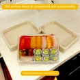 thumbnail image 6 of Kitchsy Disposable Trays 1.0L with Lids - Take-Out Serveware for Sushi, Tapas, BBQ,  Appetizers - Perfect for Parties, Restaurants, Picnics (Pack of 25), 6 of 8
