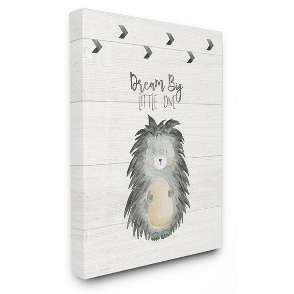 The Stupell Home Decor Collection The Kids Room by Stupell Dream Big Porcupine Wall Art